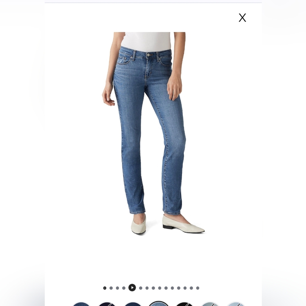 Levi's Women's Straight Leg Blue Jeans